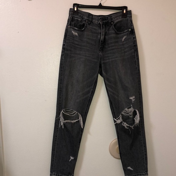 American Eagle Black Ripped Jeans - Picture 1 of 3